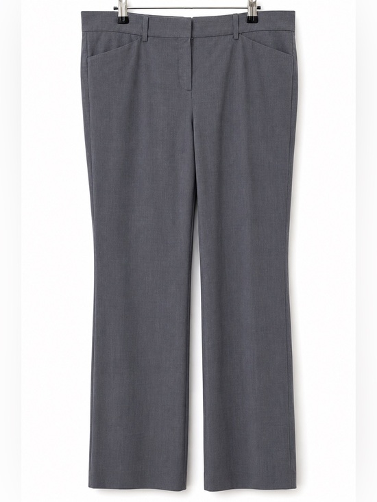 Theory Pants - Theory Gray Tailored Dress Pants Size 12 Straight Leg Career 36” Waist
